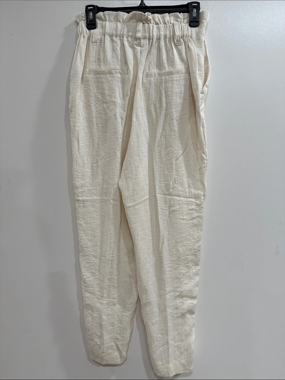 A New Day Cream Pleated Relaxed Trousers